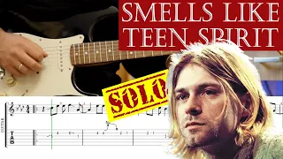 [TAB] Smells Like Teen Spirit SOLO Guitar Lesson - Nirvana | Slow Tempo Guitar Tutorial