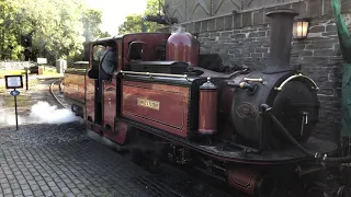 Ffestiniog Railway Double Fairlie ‘David Lloyd George’ leaves Tan-Y-Bwlch