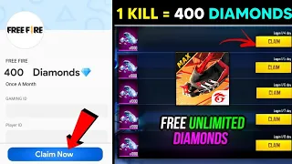 1 Kill = 400💎10 Kills = 4000💎Kill & Win Free Diamonds in Free Fire Max | How to get free 💎 in FF Max