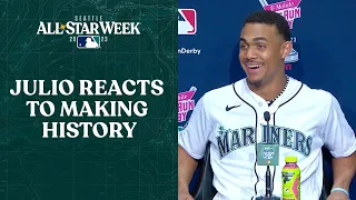 Julio Rodríguez Reacts to Record-Breaking Home Run Derby Performance