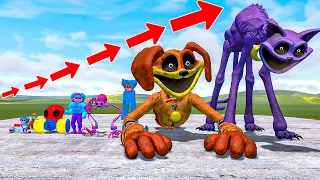 SIZE COMPARISON POPPY PLAYTIME CHAPTERS 1-3 IN GARRY'S MOD | Smiling Critters, Huggy Wuggy, CatNap