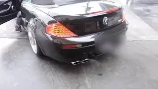 2008 BMW M6 V10 E64/E63 Eisenmann Race Exhaust loud Compilation Insane Ride along Revs Cold Start