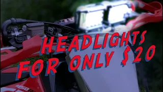 How To Install LED Headlights on Your Dirt Bike For $20!