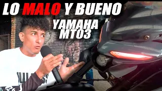 Lo PESIMO y lo bueno Yamaha MT03 ❌ Fullgass