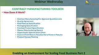 Enabling an Environment for Scaling Food Business, Part 2 of 2 (Webinar)