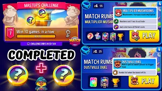 WEEKLY MASTER’S CHALLENGE COMPLETED/ 55 players Multiplier Mushrooms/ 25 players Dustville Duel