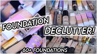 FOUNDATION DECLUTTER: GETTING RID OF HALF MY COLLECTION!