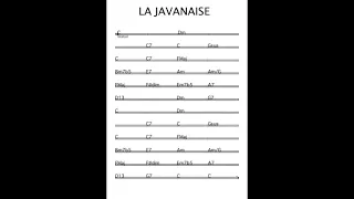 La Javanaise - Gainsbourg- Play Along- Backing Track Accompaniment Jazz