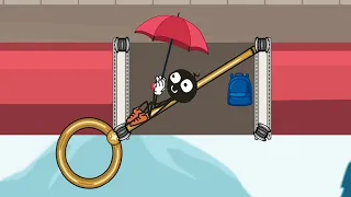 Stickman Escape Story Help Him - funny Fails - Gameplay Walkthrough All Levels