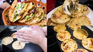 LAS MEJORES GORDITAS DE (MAIZ) CHICHARRON, RAJAS Y QUESO | RECETA DELICIOSA