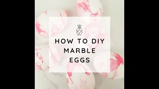 How to Decorate Easter Eggs : Marble Egg Decorating  #springdecor #easteregg #short