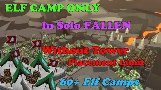 Elf Camp Tower WITHOUT TOWER LIMIT In Fallen Mode || Tower Defense Simulator