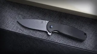 Kizer Gemini  Folding Pocket Knife,  N690 Blade and Black Micarta Handle with Clip, V3471N3