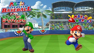 Mario Superstar Baseball - Luigi Gentlemen vs Mario Heroes - Mario Stadium