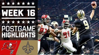 Buccaneers vs. Saints | NFL Week 16 Game Highlights