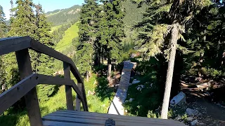 Riding the PBR trail at Stevens Pass with narration by the old wimpy mountain biker