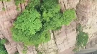 The Guoliang tunnel road is the only way in and out of the remote village of Guoliang,  China 🇨🇳