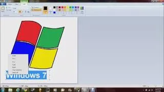 Me Drawing The Windows 7 Logo in MS Paint