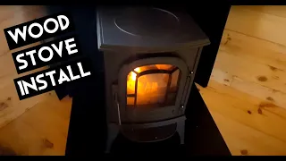 Wood Stove Install In Off Grid Cabin