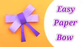 Easy Origami Bow / Ribbon / Paper Kawaii / How To Make Paper Bow  #PaperCraft #Origami #Ribbon