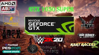 GTX 1650 SUPER TEST IN 8 GAMES || Test Work AMD A8 7600 - 7650K - 7680 Ram 8GB