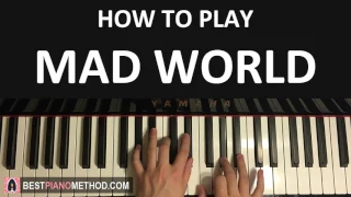 HOW TO PLAY - Gary Jules - Mad World (Piano Tutorial Lesson)