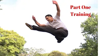 Shaolin Kung Fu,Wushu Jumping Front Kick Training-Flying Kick Part 1-腾空飞脚