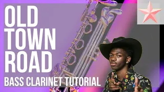 SUPER EASY: How to play Old Town Road by Lil Nas X ft Billy Ray Cyrus on Bass Clarinet (Tutorial)