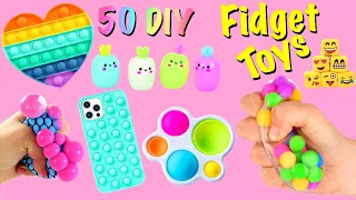 50 DIY - FIDGET TOYS IDEAS - Viral TIKTOK Fidget Toys Compilation - Funny POP ITs and more..