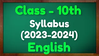 Class 10 English Syllabus 2023-24 CBSE ENGLISH Deleted Syllabus 2024 Shobhit Nirwan