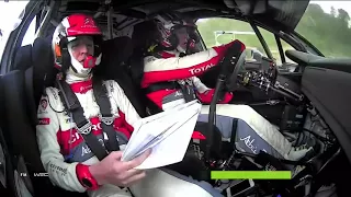 Kris Meeke crash Corsica after Naugle's mistake