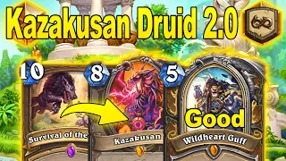 NEW BROKEN Kazakusan Druid Deck After Nerfs Patch At Showdown in the Badlands | Hearthstone