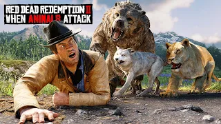 TOP 50 BRUTAL ANIMAL ATTACKS in RDR2