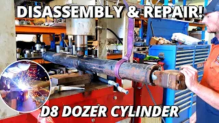 Cylinder Disassembly & Repair for D8 Dozer | Machining & Welding
