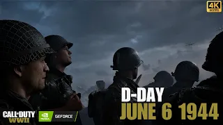 Normandy Invasion D-Day June 6 1944 | Immersive Gameplay [4K 60FPS] Call of Duty