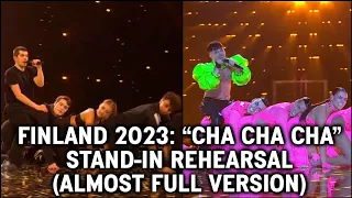Finland's Eurovision 2023 Stand-in rehearsal: "Cha Cha Cha" (Originally by Käärijä) - Longer version