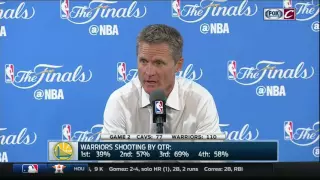 Steve Kerr: 'We're not comfortable playing against LeBron'