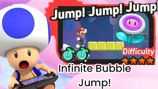 Infinite Bubble Jump with Bubble Flower! | Super Mario Bros. Wonder