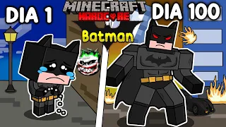 🦇Sobreviví 100 DÍAS siendo BATMAN en Minecraft HARDCORE!