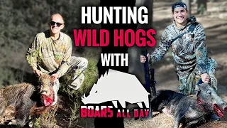 Hunting Wild Hogs In Texas 🇺🇸 | Boars All Day
