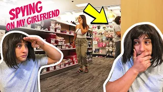 SPYING ON MY GIRLFRIEND IN PUBLIC!! **EXPOSED**