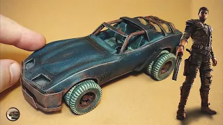 Lets Build Mad Max Car From Stock Model. Chevrolet Corvette 1/32 Revell (SUBS)