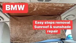 BMW sunroof shade repair | E90