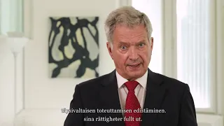 Tasavallan presidentti Sauli Niinistö – Videotervehdys Naisjärjestöjen Suomi -juhlassa 24.9.2021