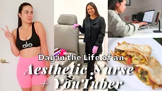 Day In The Life of an AESTHETIC NURSE INJECTOR + YOUTUBER