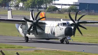 2023-06-05 US Navy C 2 departs Prestwick for Oslo