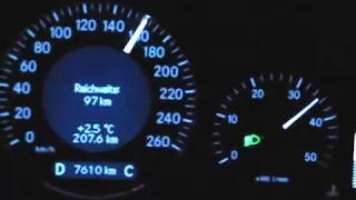 Mercedes-Benz E 320 CDI T 0-200 km/h Beschleunigung