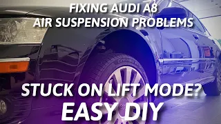 Audi A8 Air Suspension Repair Easy DIY D3 2004-2010 Residual Pressure Valve Replacement