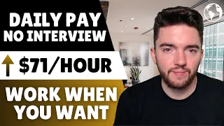 10 Daily Pay No Interview Online Jobs | Work When You Want