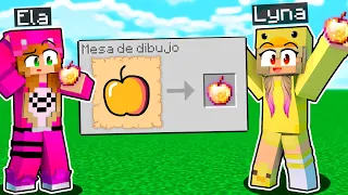 MINECRAFT PERO CONSIGO TODO LO QUE DIBUJO CON ELA